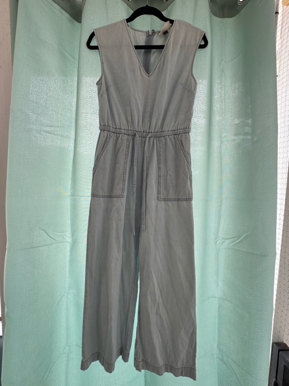 Universal Thread Chambray Denim Light Wash Jumpsuit Tie Waist - XS - Picture 4 of 5